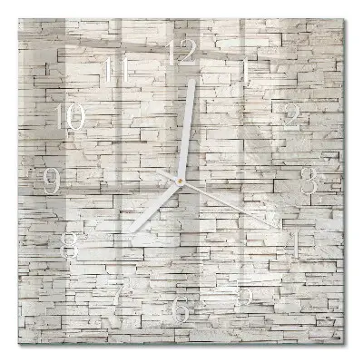 Quadratische wanduhr Klinker