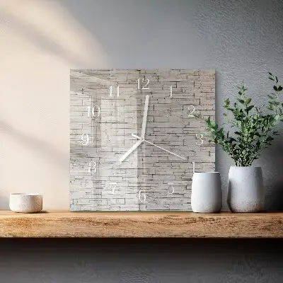 Quadratische wanduhr Klinker