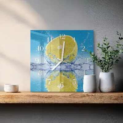 Moderne wanduhr quadratisch Zitrusfrüchte