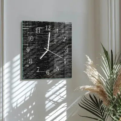 Quadratische wanduhr Steine