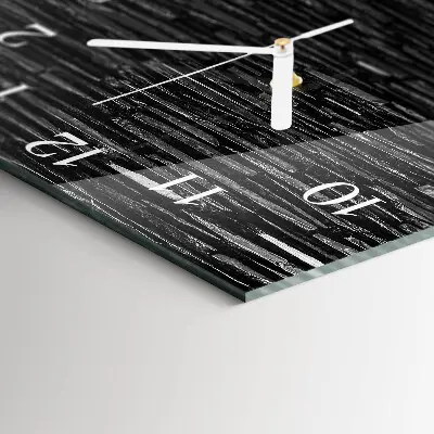 Quadratische wanduhr Steine