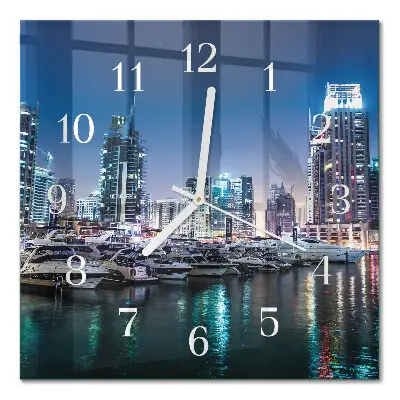 Quadratische wanduhr modern Horizont