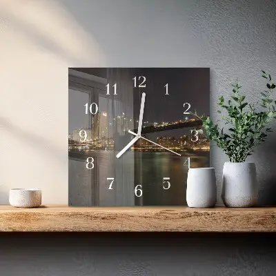Quadratische wanduhr Horizont