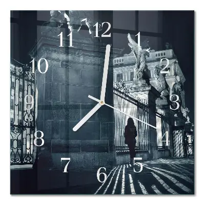 Quadratische wanduhr modern Hradschin