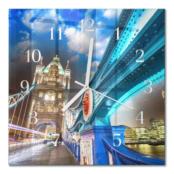 Moderne wanduhr quadratisch Brücke