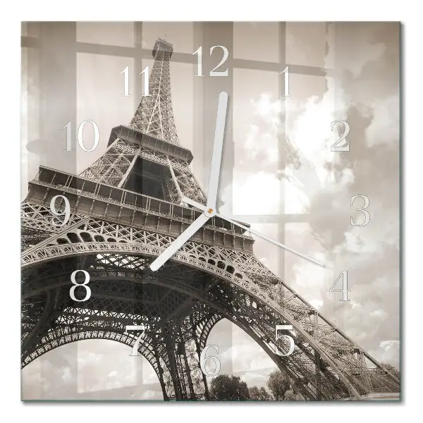 Quadratische wanduhr modern Paris