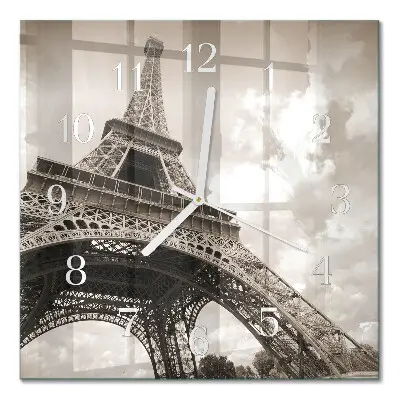 Quadratische wanduhr modern Paris