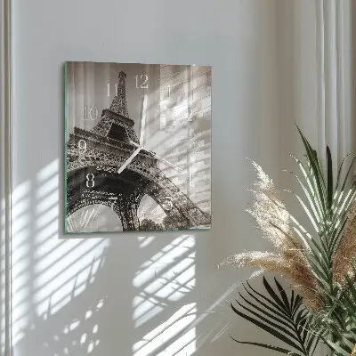 Quadratische wanduhr modern Paris