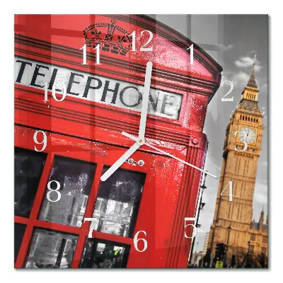 Wanduhr mit motiv quadratisch London