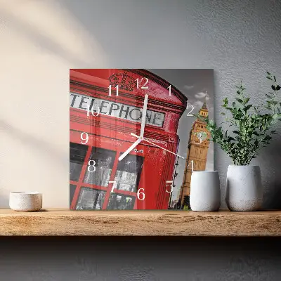 Wanduhr mit motiv quadratisch London