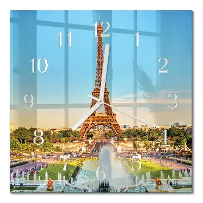 Moderne wanduhr quadratisch Paris