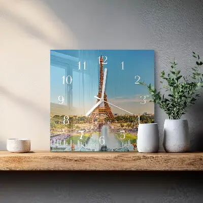 Moderne wanduhr quadratisch Paris