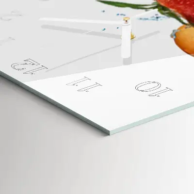 Quadratische wanduhr modern Grapefruit