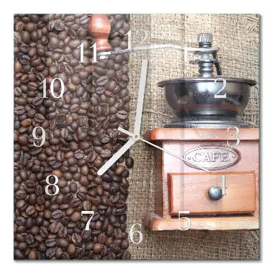 Moderne wanduhr quadratisch Kaffeemühle