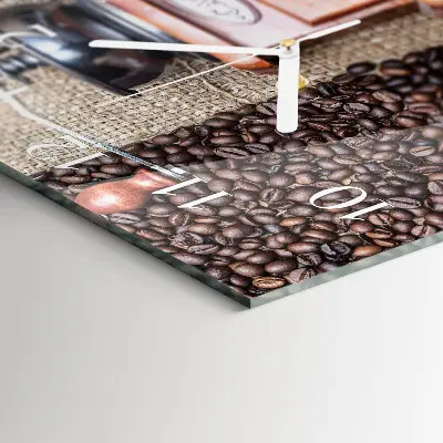 Moderne wanduhr quadratisch Kaffeemühle