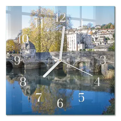 Glasuhr quadratisch Brücke