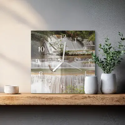 Quadratische wanduhr modern Kaskade
