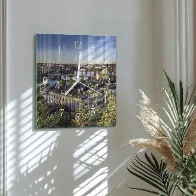Glasuhr quadratisch Prag