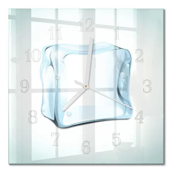 Wanduhr mit motiv quadratisch Eis