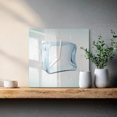 Wanduhr mit motiv quadratisch Eis