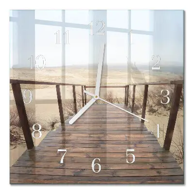 Quadratische wanduhr Pier