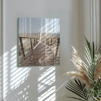 Quadratische wanduhr Pier