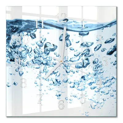 Quadratische wanduhr modern Wasser