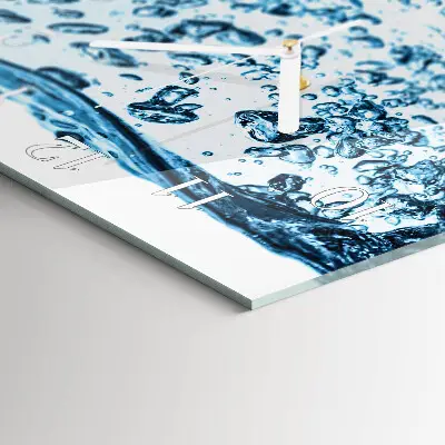 Quadratische wanduhr modern Wasser