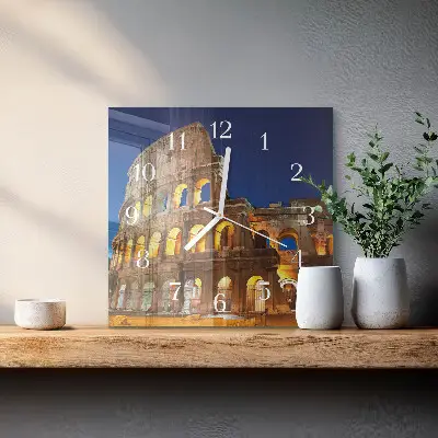 Wanduhr mit motiv quadratisch Kolosseum