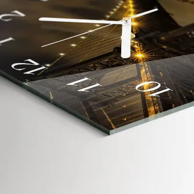 Moderne wanduhr quadratisch Nachtbrücke
