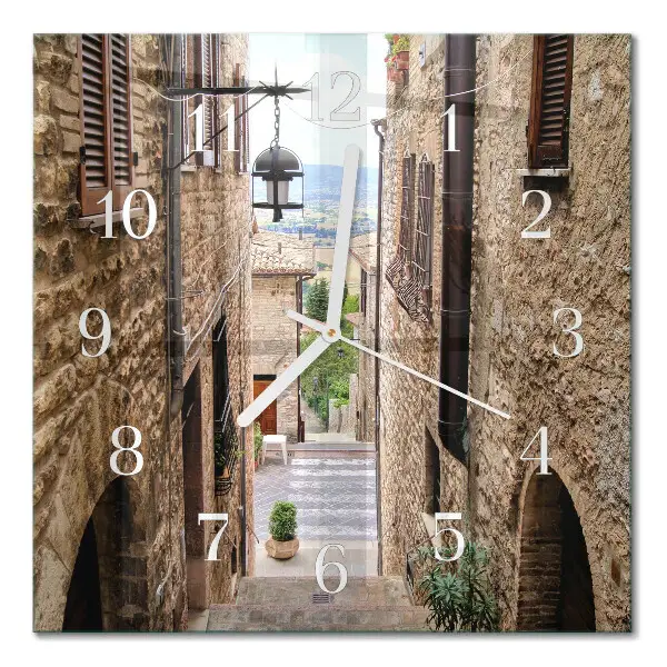 Quadratische wanduhr modern Avenue