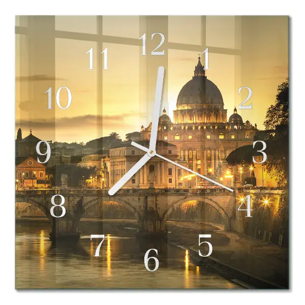Wanduhr mit motiv quadratisch Basilika
