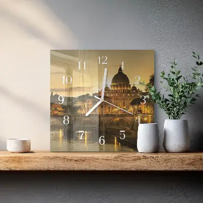 Wanduhr mit motiv quadratisch Basilika