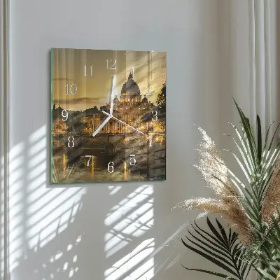 Wanduhr mit motiv quadratisch Basilika