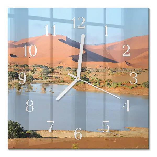 Wanduhr mit motiv quadratisch Wüste