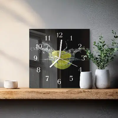 Wanduhr mit motiv quadratisch Zitrusfrüchte