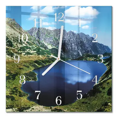 Moderne wanduhr quadratisch Morskie Oko