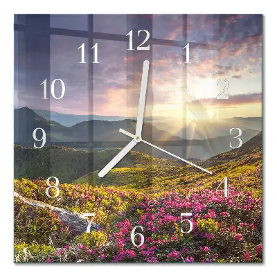 Wanduhr mit motiv quadratisch Landschaft