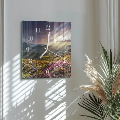 Wanduhr mit motiv quadratisch Landschaft