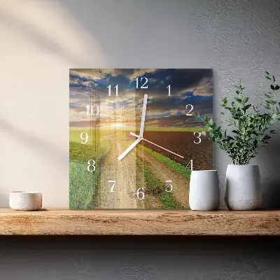 Quadratische wanduhr Feld