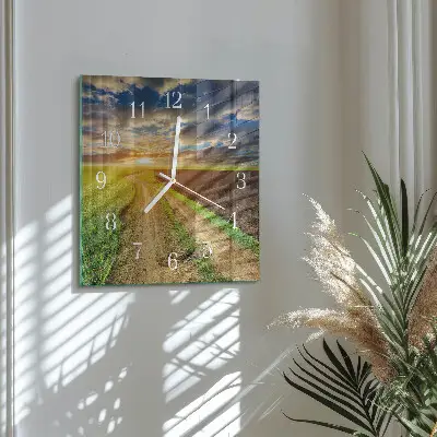 Quadratische wanduhr Feld