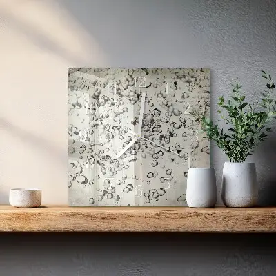 Wanduhr mit motiv quadratisch Tropfen