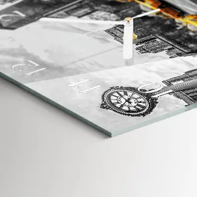 Moderne wanduhr quadratisch Taxi