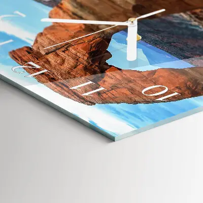 Moderne wanduhr quadratisch Grand Canyon