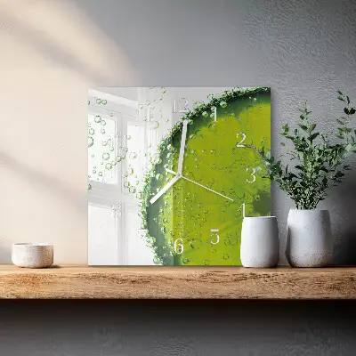 Glasuhr quadratisch Kalziumkarbonat