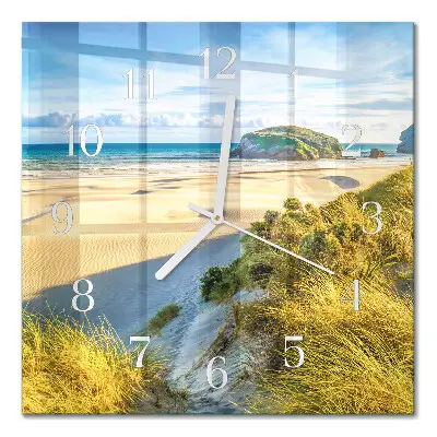 Quadratische wanduhr modern Strand