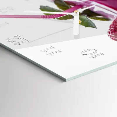 Quadratische wanduhr Cocktail