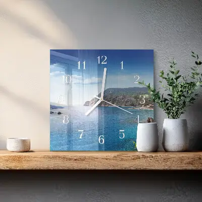 Moderne wanduhr quadratisch Bucht
