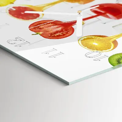 Glasuhr quadratisch Saft