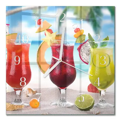 Quadratische wanduhr modern Cocktail